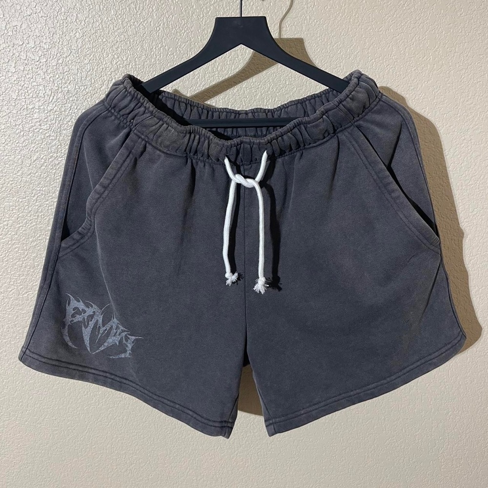 Dark Fantasy Merch - Dark Wraith Lounge Shorts Washed Black